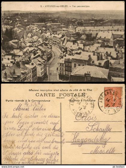 CPA Avesnes-sur-Helpe Vue panoramique; Orts-Panorama 1921
