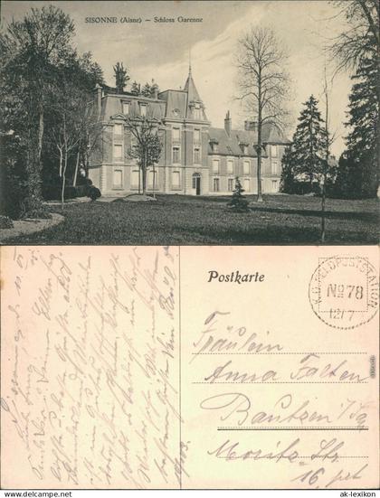 CPA Montaigu Schloss Château de Montaigu 1915
