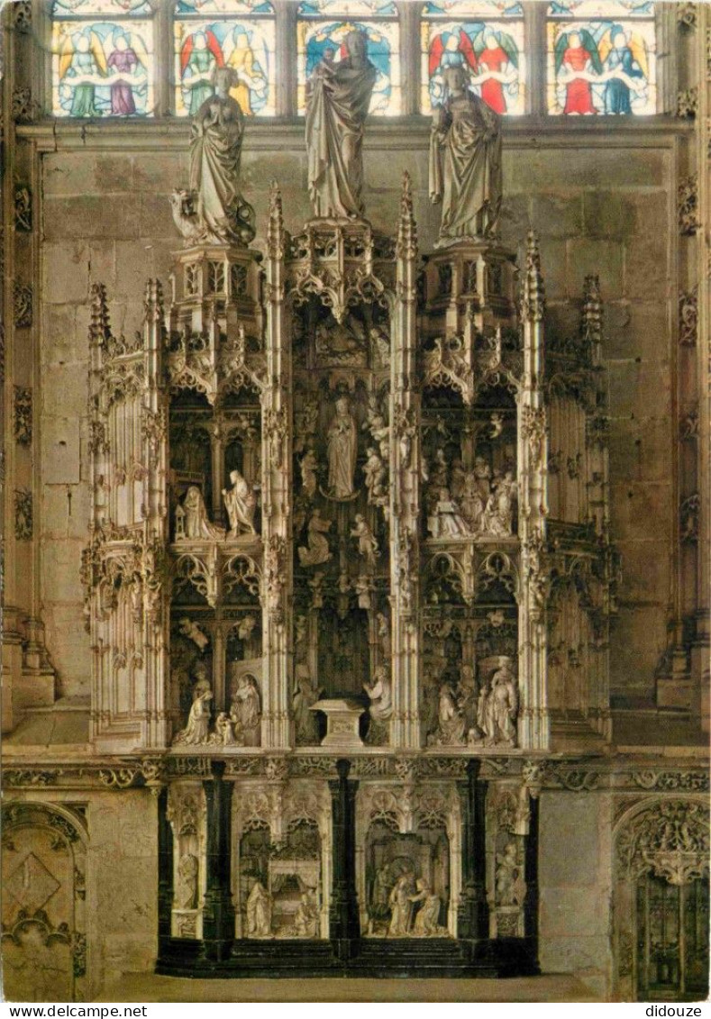 01 - Bourg en Bresse - Eglise de Brou - intérieur de l'Eglise de Brou - Rétable des Sept-Joies de la Vierge - CPM - Voir