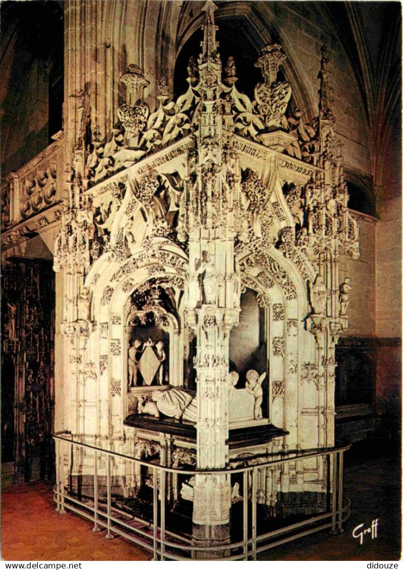 01 - Bourg en Bresse - Eglise de Brou - intérieur de l'Eglise de Brou - Tombeau de Marguerite d'Autriche - CPM - Voir Sc