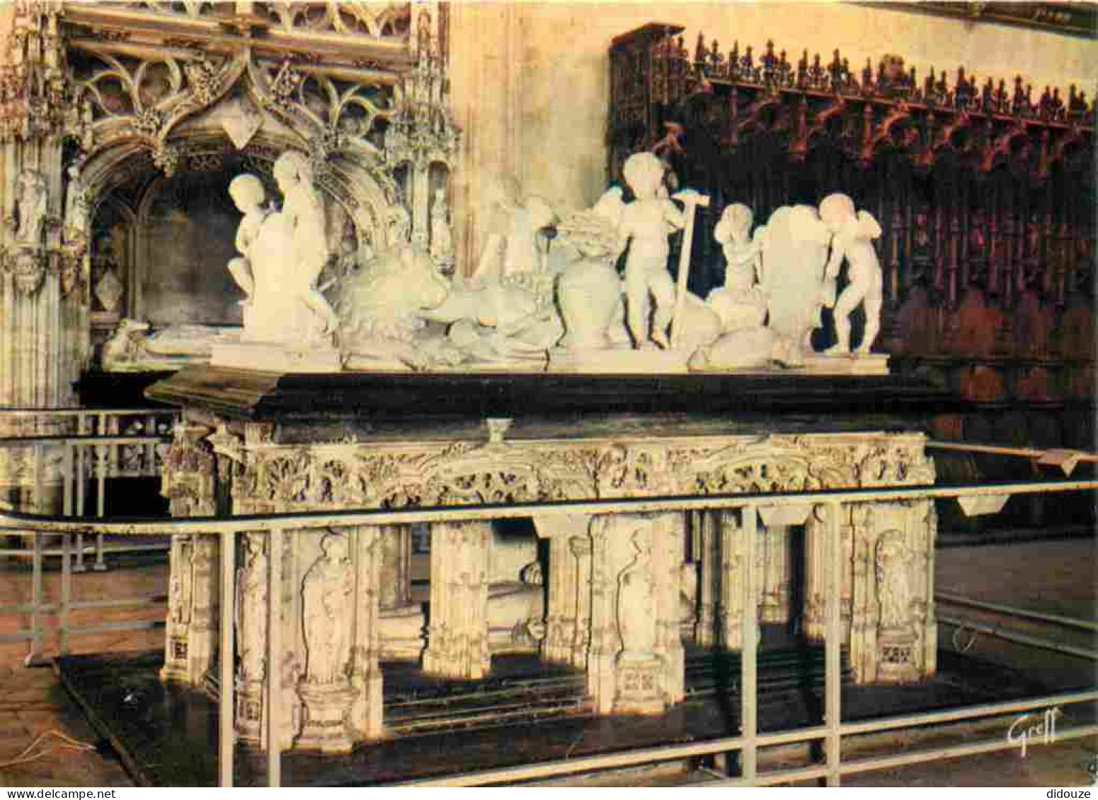 01 - Bourg en Bresse - Eglise de Brou - intérieur de l'Eglise de Brou - Tombeau de Philibert le Beau - CPM - Voir Scans