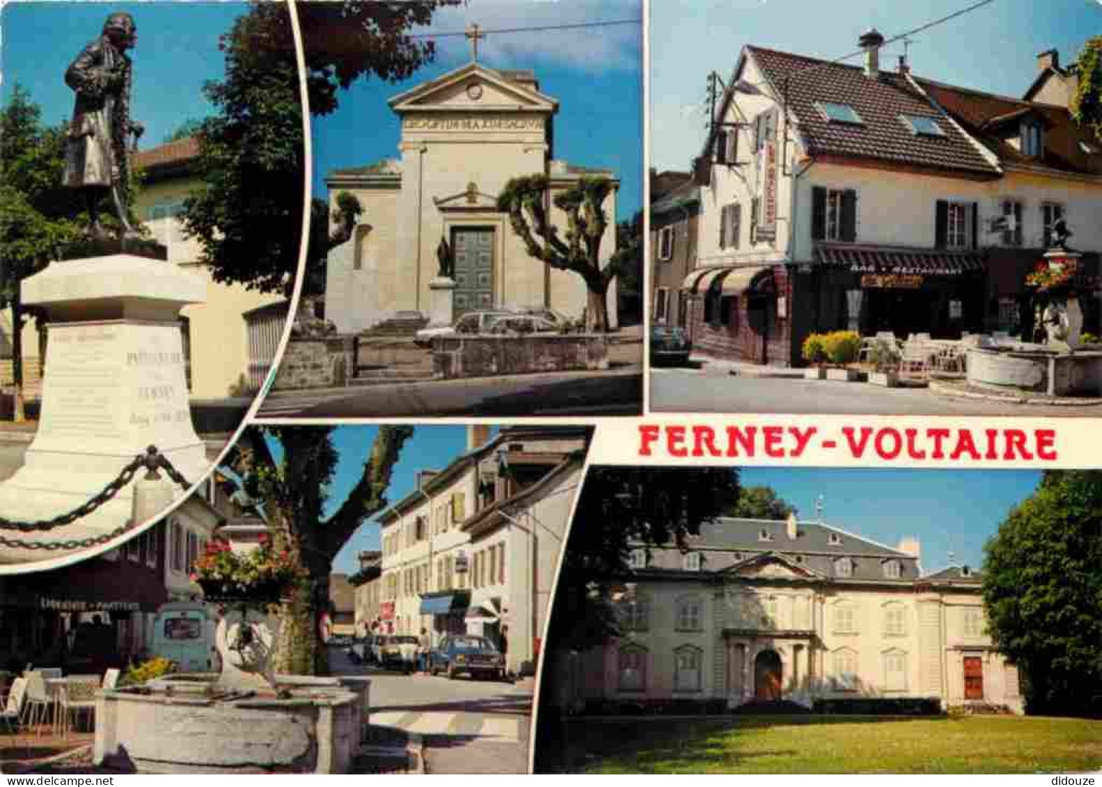 01 - Ferney Voltaire - Multivues - Automobiles - Monument - CPM - Voir Scans Recto-Verso