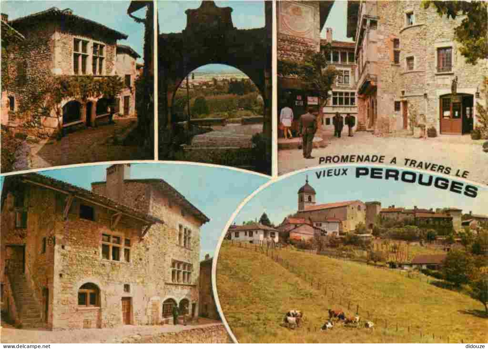 01 - Pérouges - Multivues - Cité Médiévale - Vieilles pierres - CPM - Voir Scans Recto-Verso