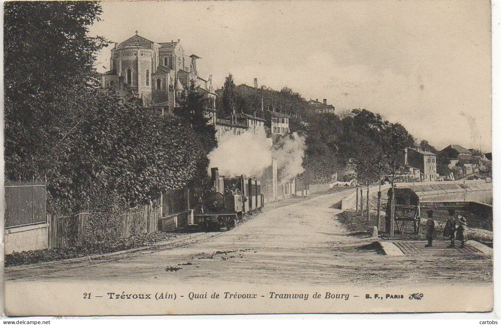 01 TREVOUX - Quai de Trévoux - Tramway de Bourg