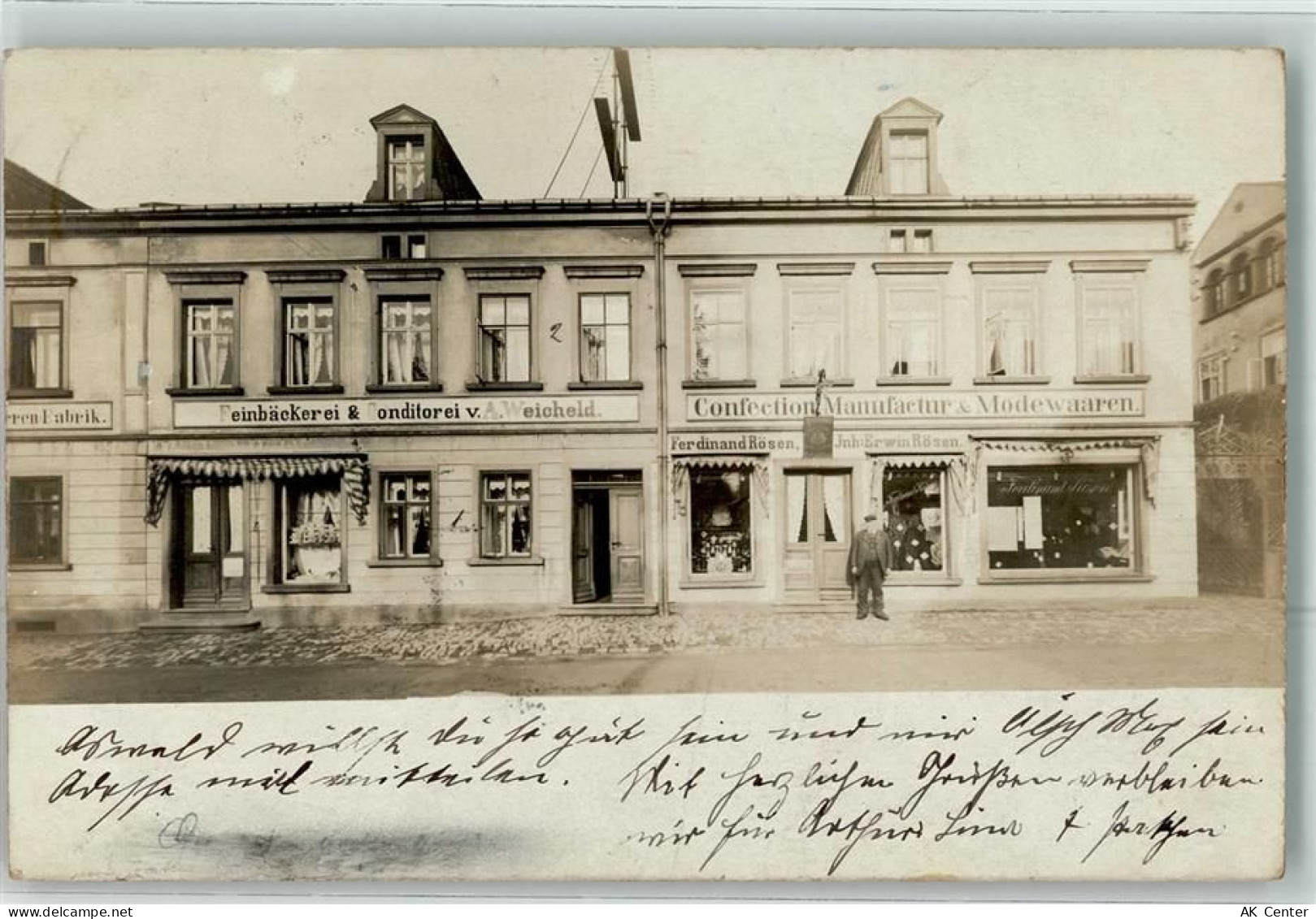 01825 O8301 Großröhrsdorf b Pirna 1906 - Geschäft Feinbäckerei Konditore... - 13621140