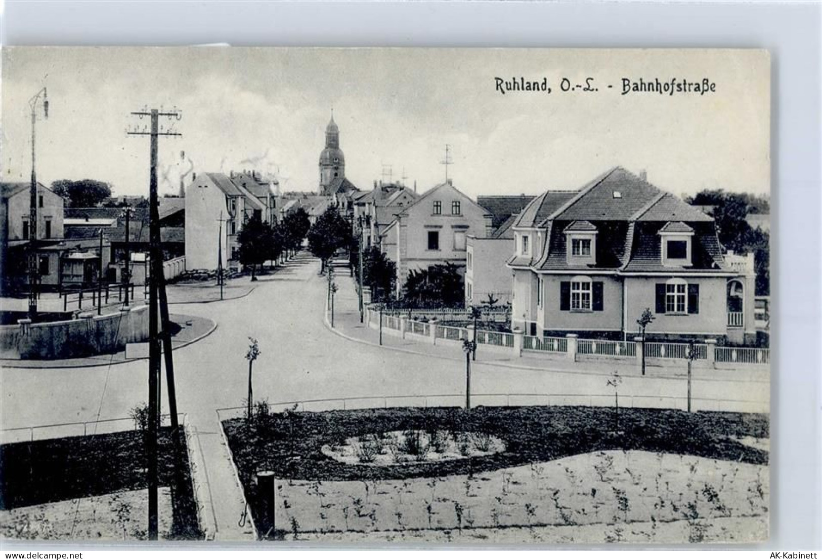 01945 O7800 Ruhland 1920 - Kirche Bahnhofstrasse - 51423074