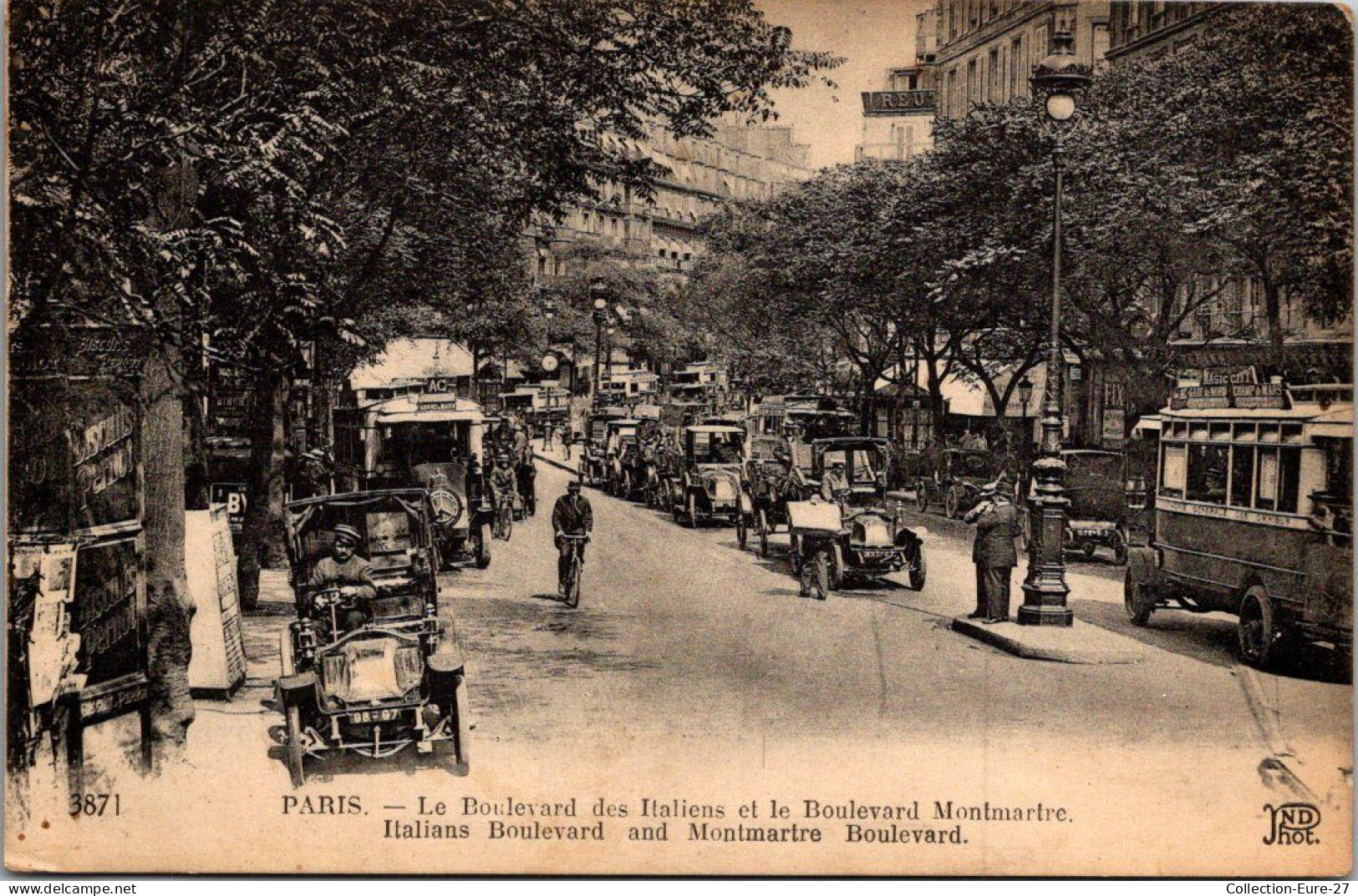 (02/05/26) 75-CPA PARIS - 2-9ème ARRONDISSEMENT - BOULEVARD DES ITALIENS ET BOULEVARD MONTMARTRE