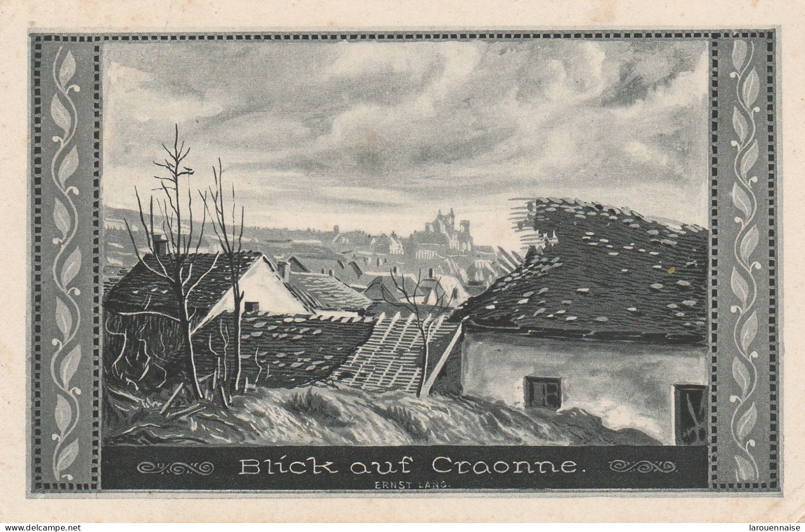 02 - CRAONNE - Blick auf Craonne (carte allemande)