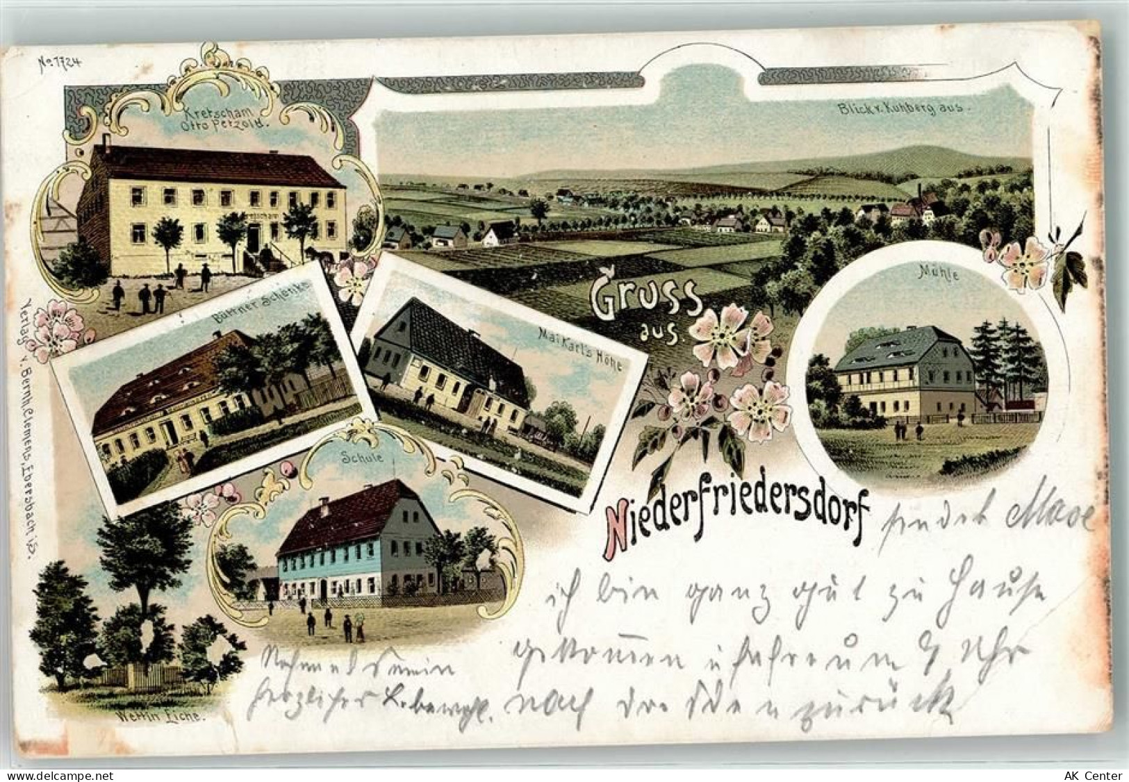 02742 O8701 Friedersdorf b Löbau 1900 Gebrauchsspuren Kretscham Otto Pet... - 13609258