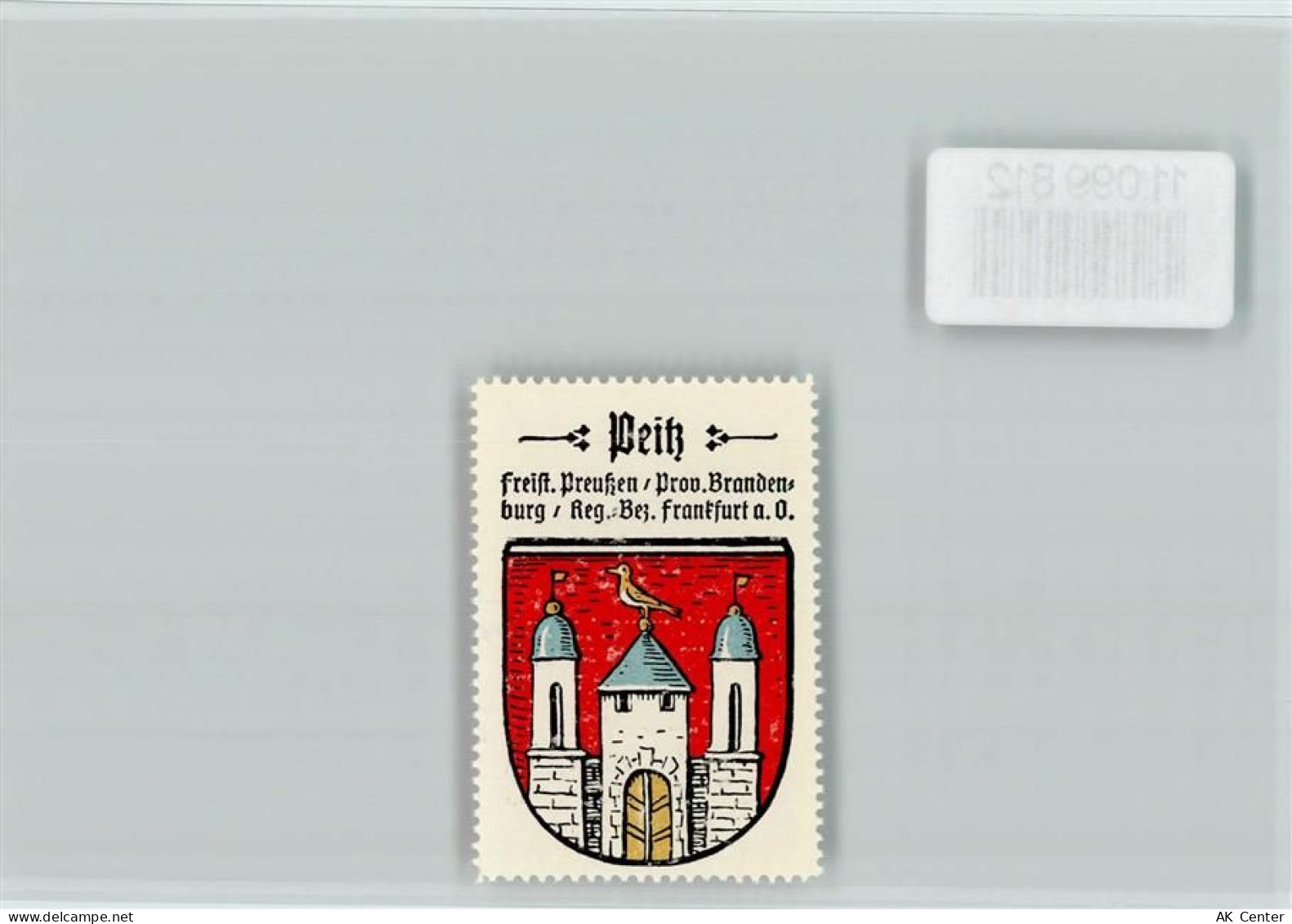 03185 O7520 Peitz - Vignette Wappen Kaffee Hag ca 1920-1940 - 11099812
