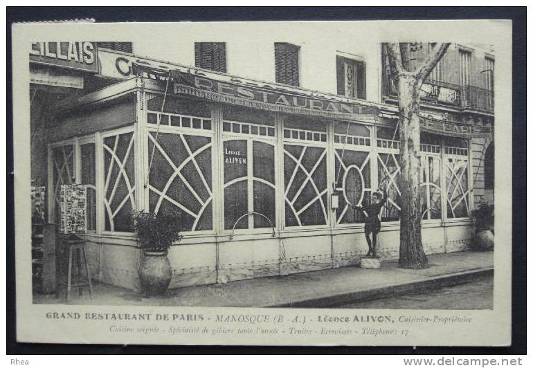 04 Manosque restaurant carte pub sépia    D04D  K04112K  C04112C RH023372