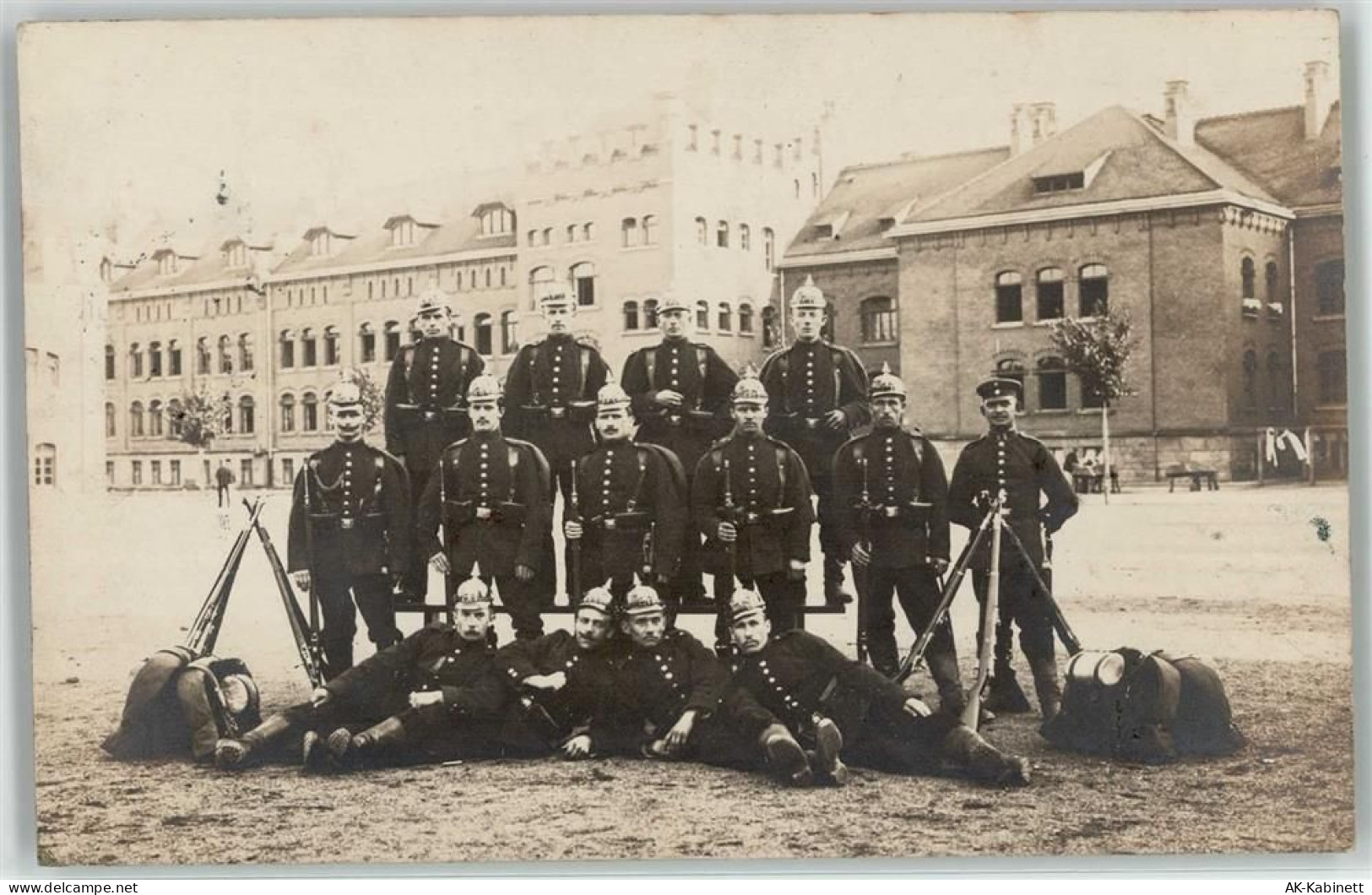 04571 O7209 Rötha 1907 - Uniform Gruppenbild Ort lt. Stempel - 52095848