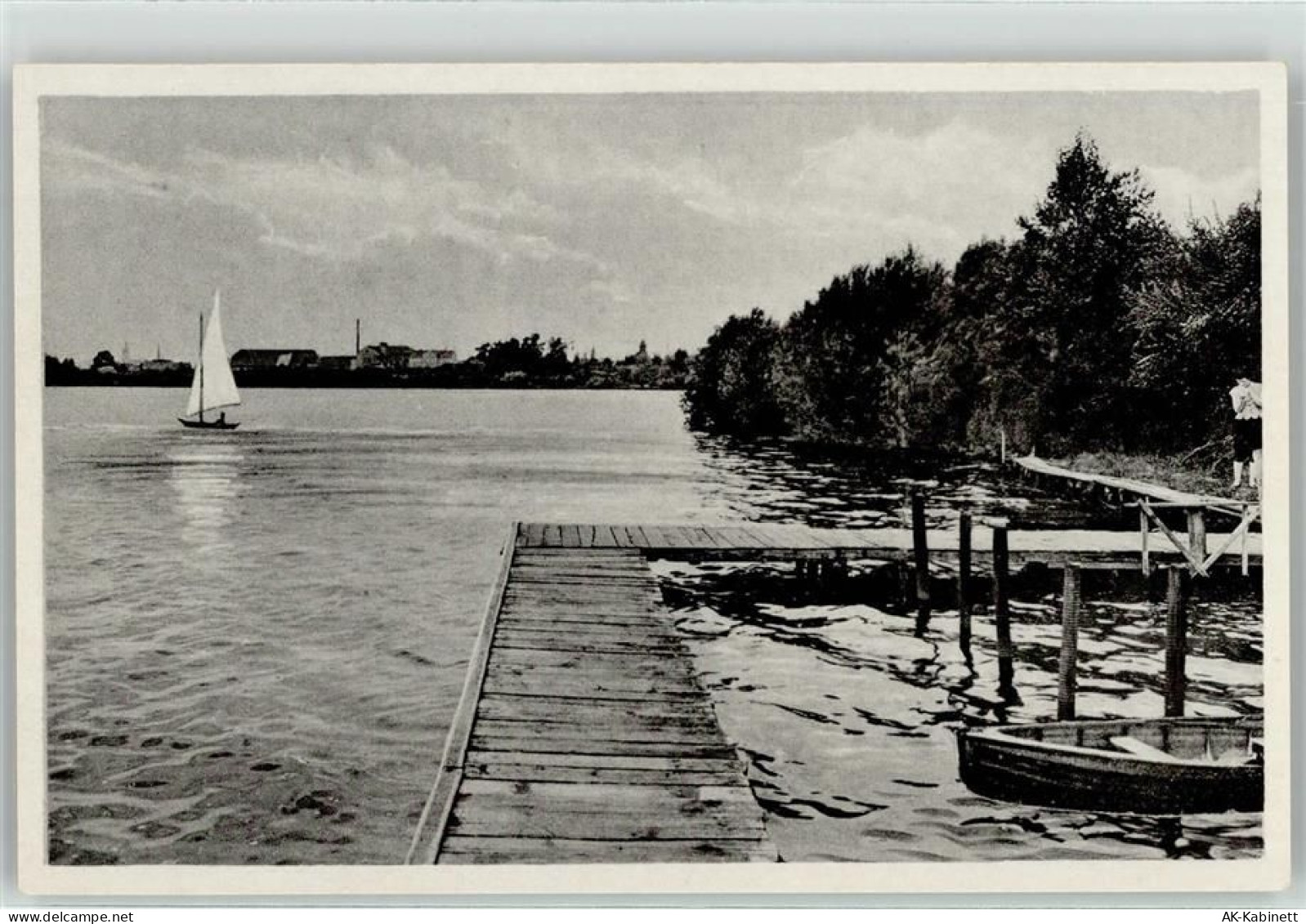 04571 O7209 Rötha - Stausee Anlegestelle Segelboot - 52054675