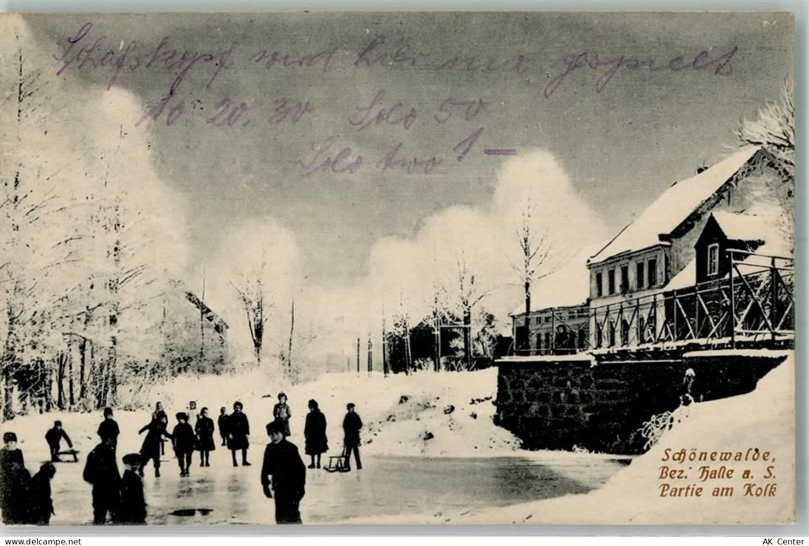 04916 O7901 Schönewalde b Herzberg, Elster 1921 Foto AK Am Kolk Kinder R... - 13659183