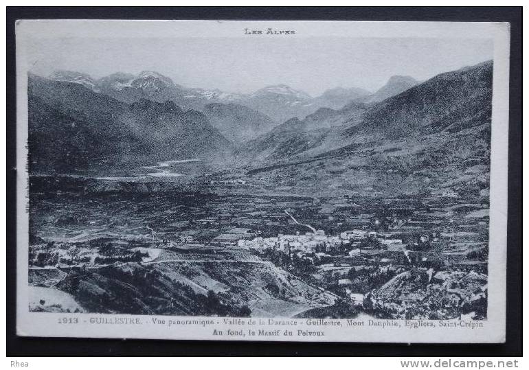 05 Guillestre vue aerienne sépia    D05D  K05065K  C05065C RH024139