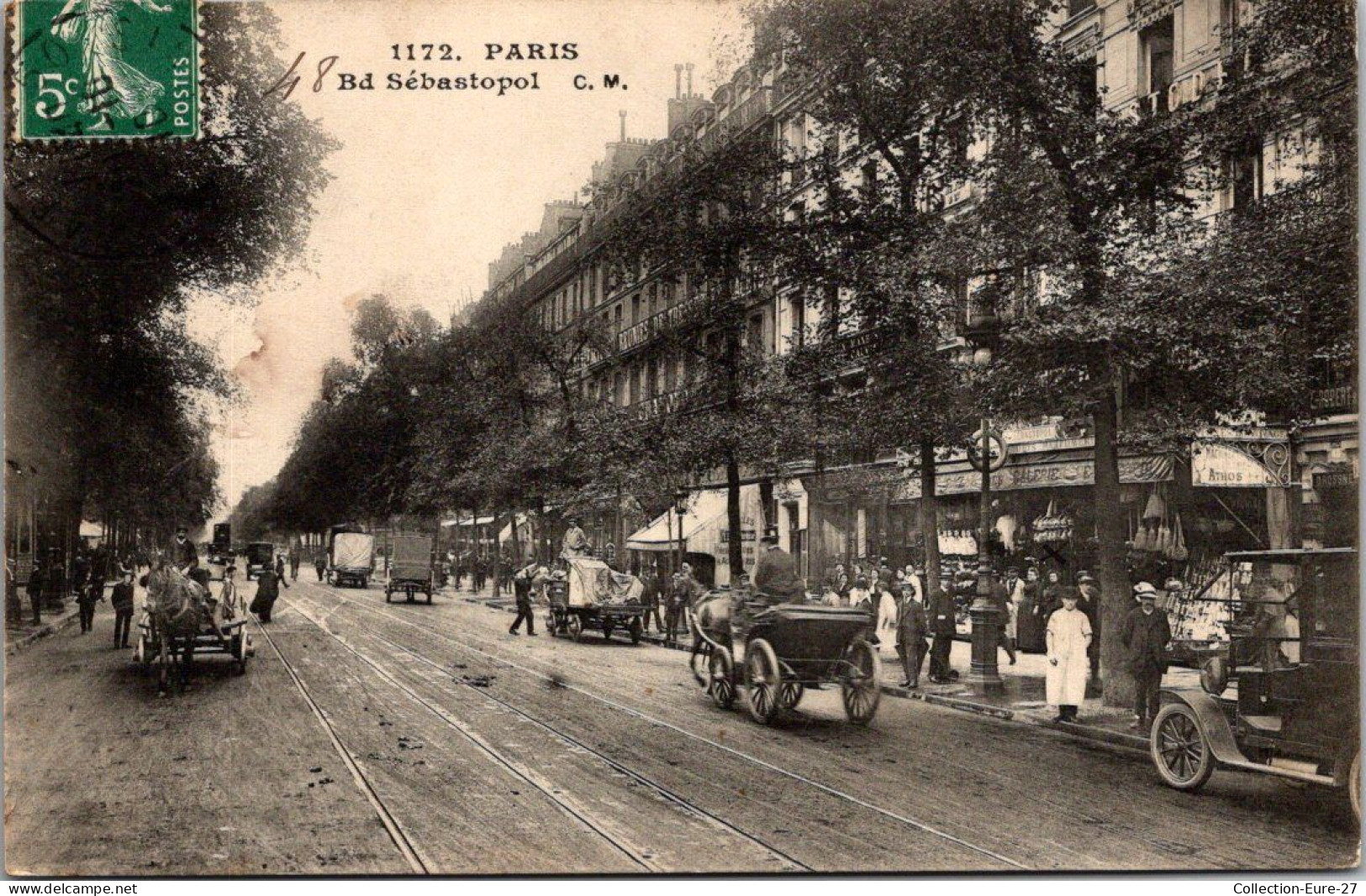 (06/09/25) 75-CPA PARIS - 1-2-3-4ème ARRONDISSEMENT - BOULEVARD SEBASTOPOL