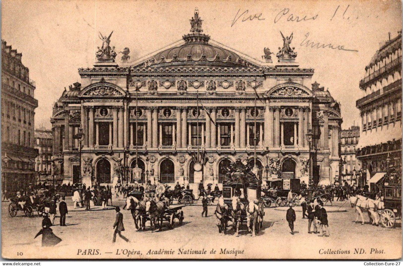(06/09/25) 75-CPA PARIS - 9ème ARRONDISSEMENT - L'OPERA - ACADEMIE NATIONALE DE MUSIQUE