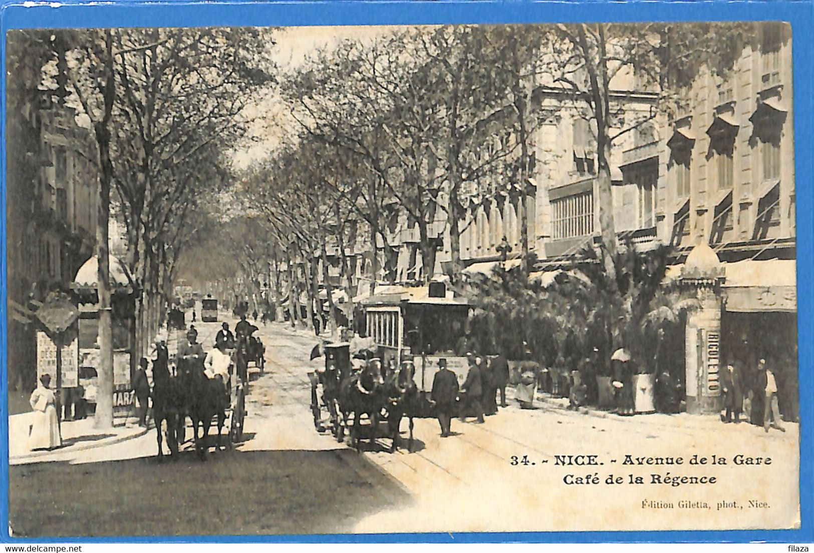 06 - Alpes Maritimes -  Nice - Avenue de la Gare - Cafe de la Regence  (N3380)