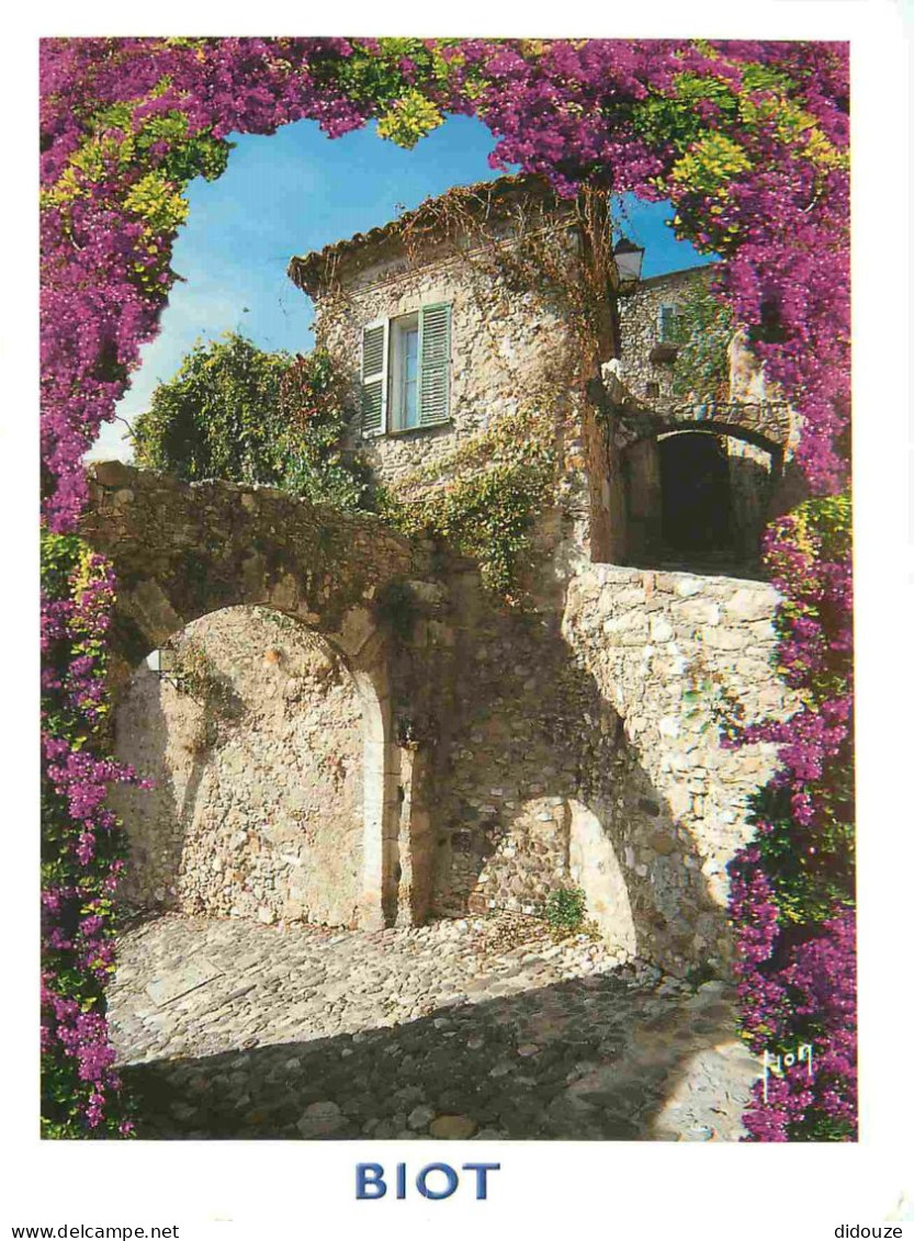 06 - Biot - La Porte des Tines - Fleurs - CPM - Voir Scans Recto-Verso