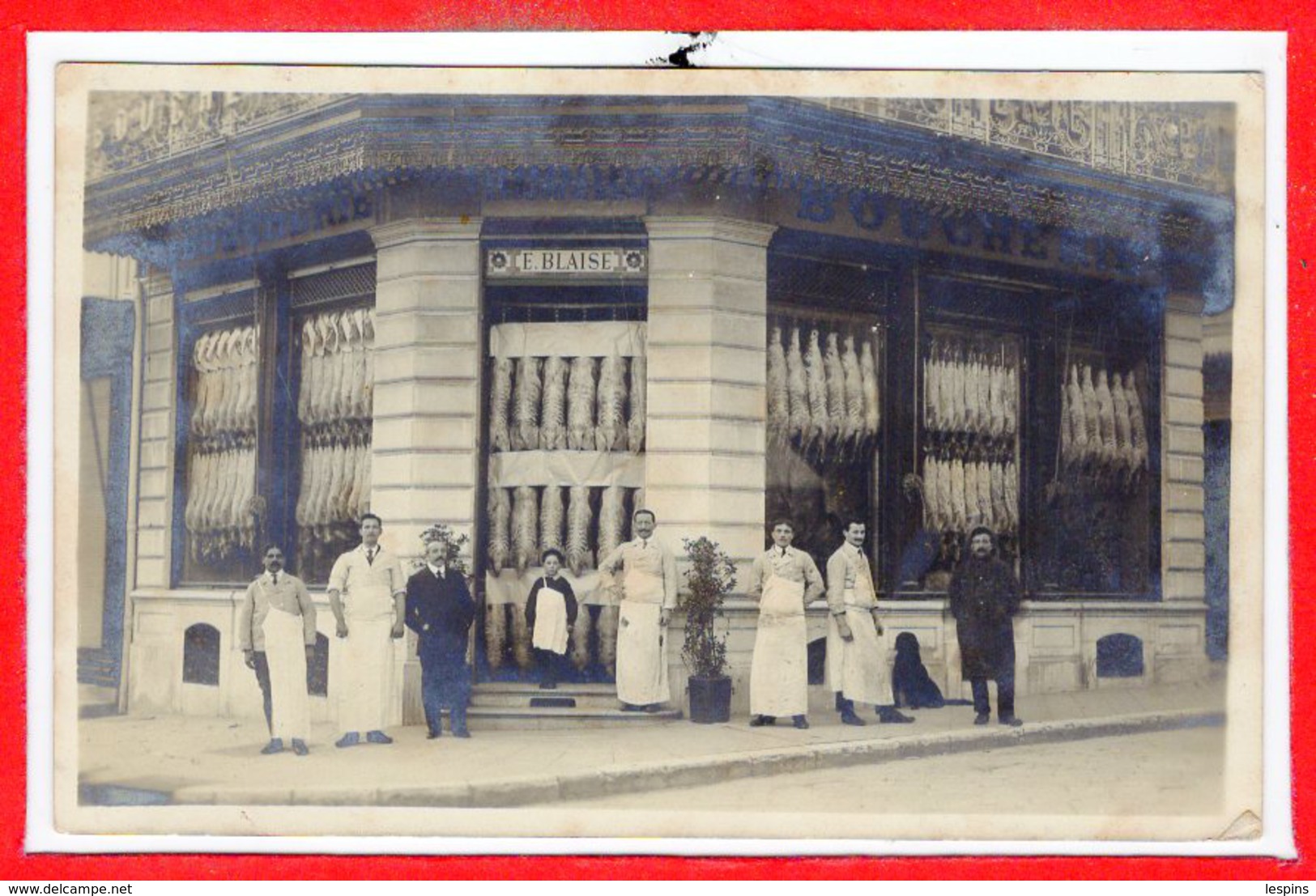 06 - CANNES  --  Boucherie de Paris - Carte photo - RARE