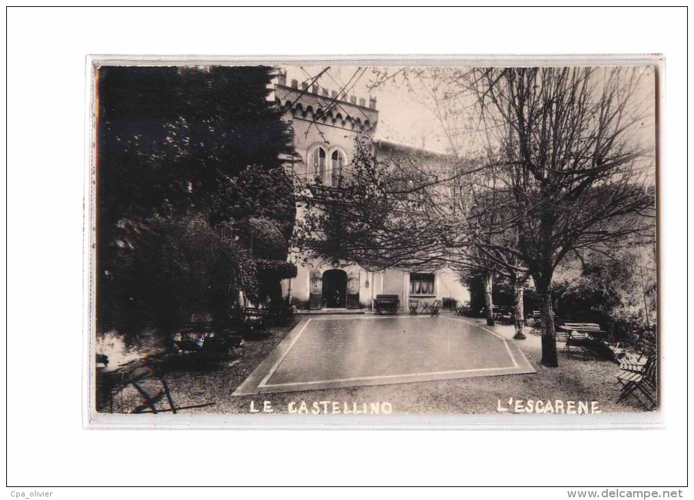 06 L'ESCARENE Chateau, Le Castellino, Photo 9x14, 195?