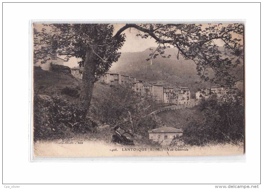 06 LANTOSQUE Vue Générale, ed Cauvin 1406, 1922