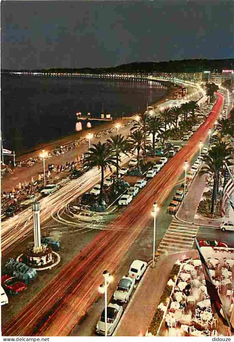 06 - Nice - La Promenade des Anglais la Nuit - Automobiles - CPM - Voir Scans Recto-Verso
