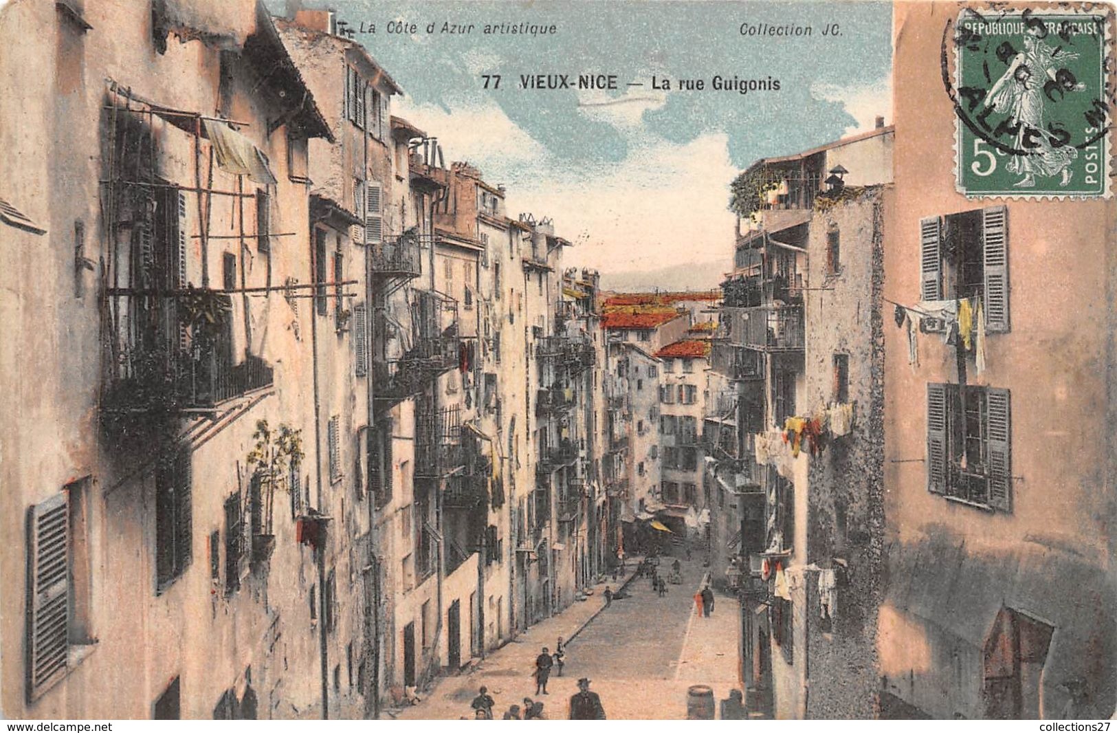 06-NICE- VIEUX NICE- LA RUE GUIGONIS