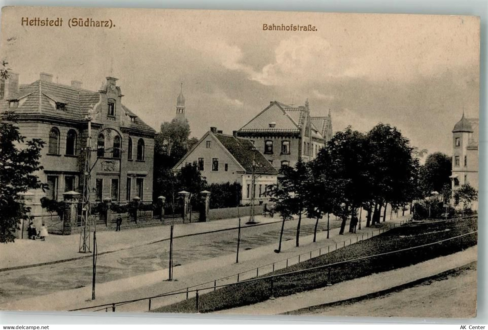 06333 O4270 Hettstedt , Sachs-Anh 1915 - Bahnhofstraße - 13566056