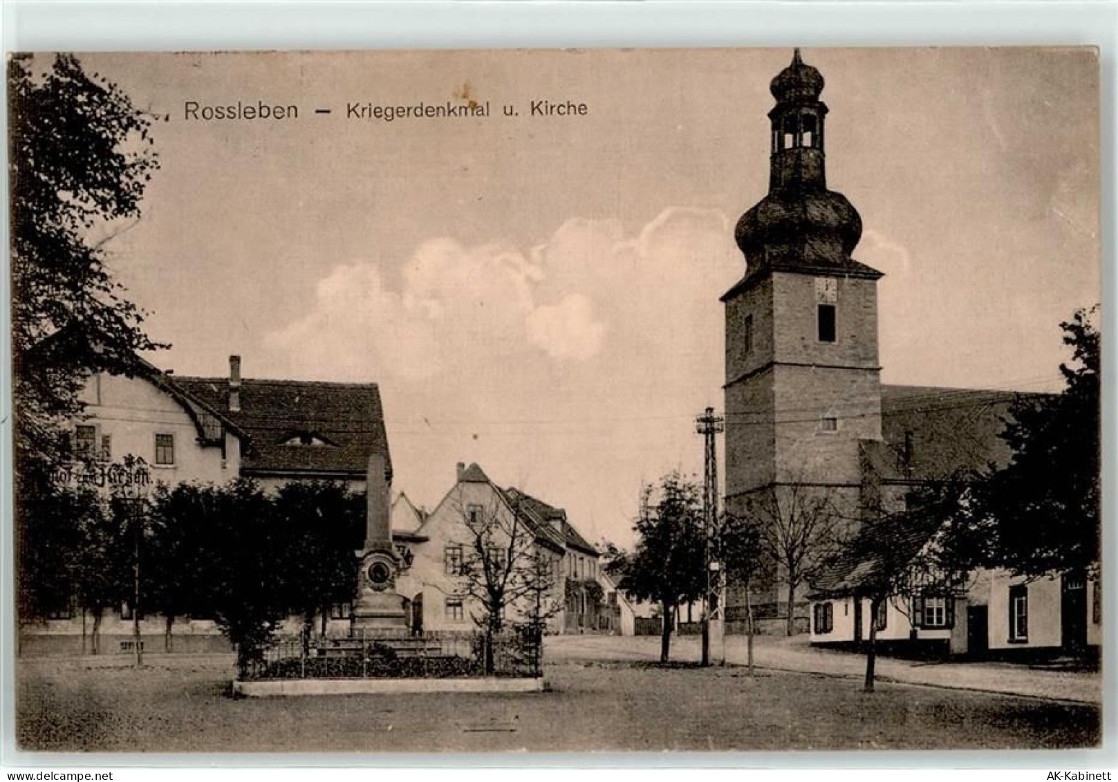 06556 O4730 Roßleben 1911 - Kriegerdenkmal Kirche - 51710186