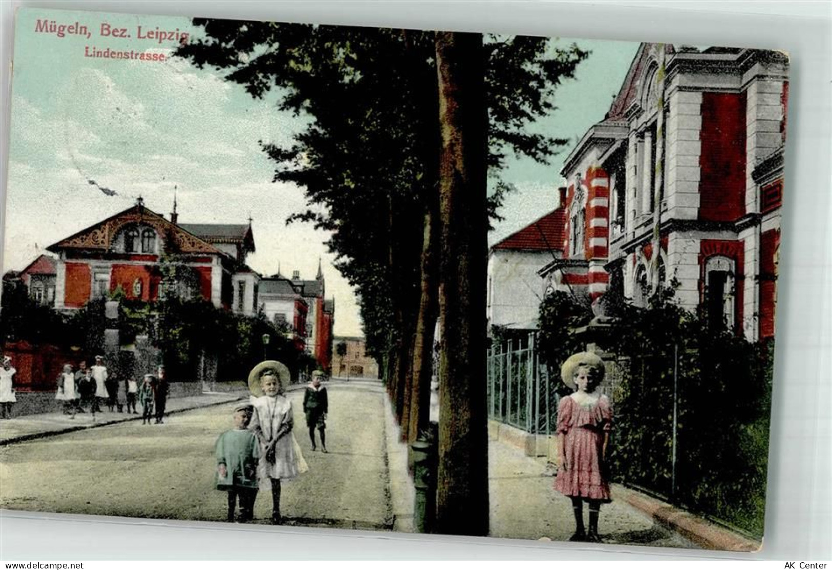 06917 O7901 Mügeln b Jessen, Elster 1914 - Lindenstraße - 13637239