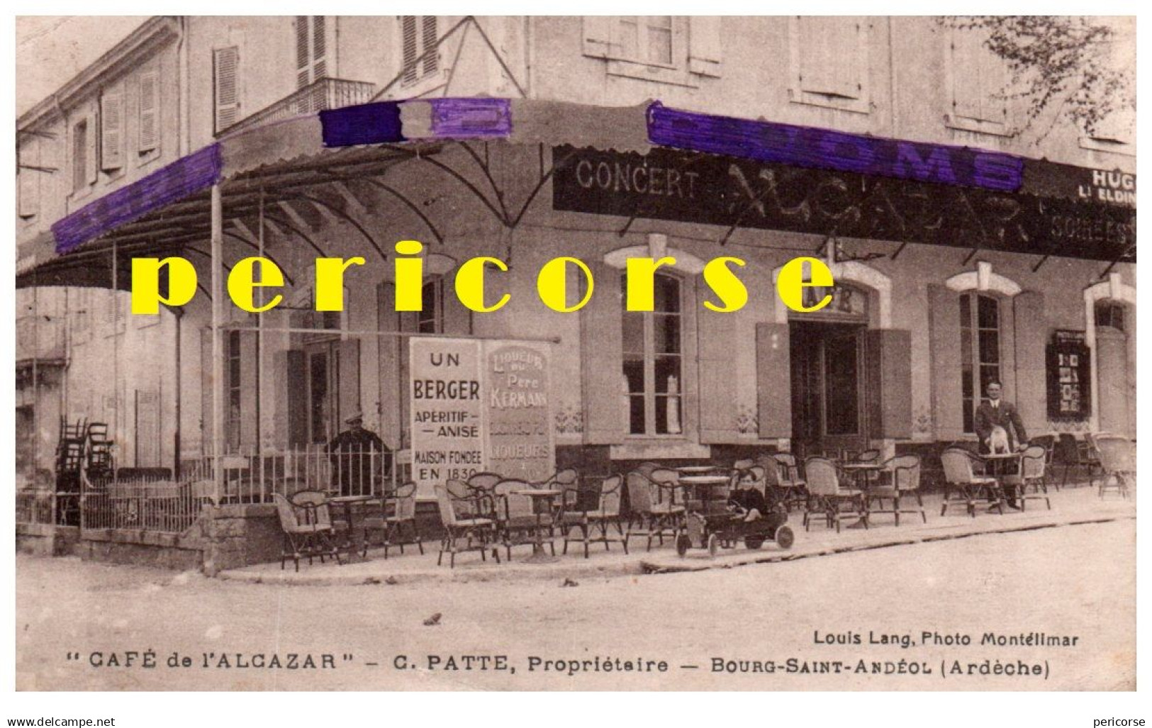 07 Bourg Saint Andéol  Café de l'Alcazar