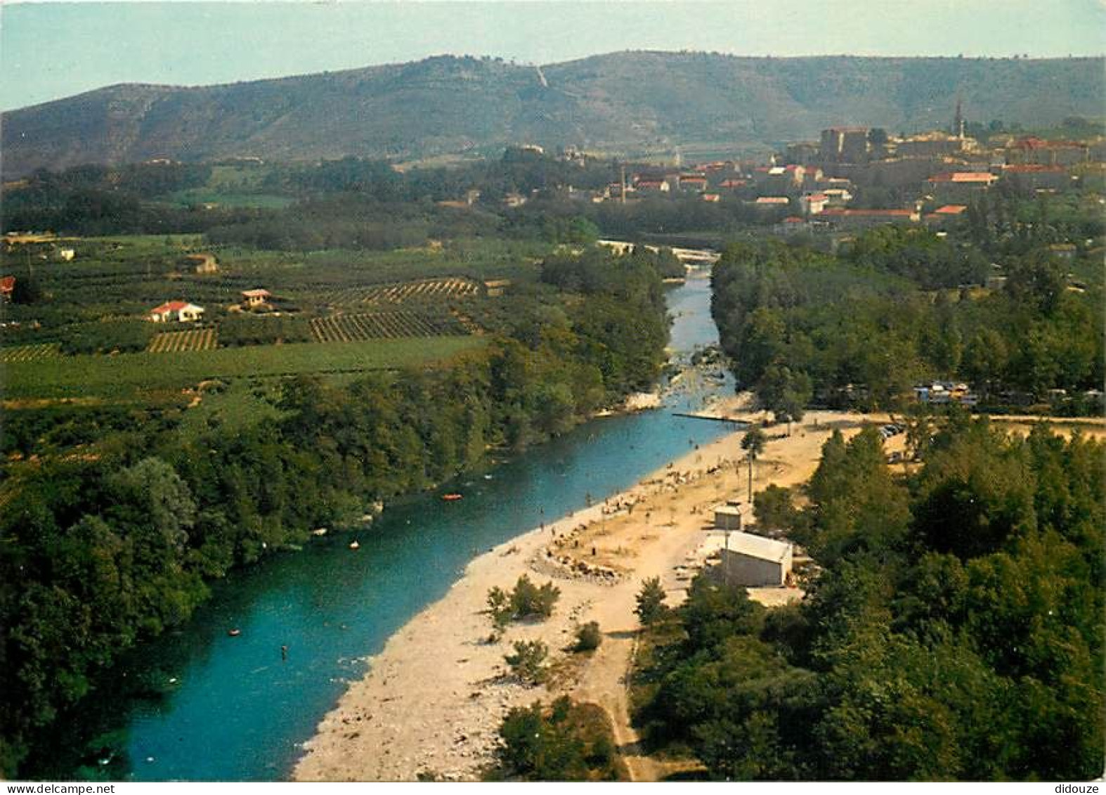 07 - Joyeuse - Baignade du Petit Rocher - Vue aérienne - CPM - Voir Scans Recto-Verso