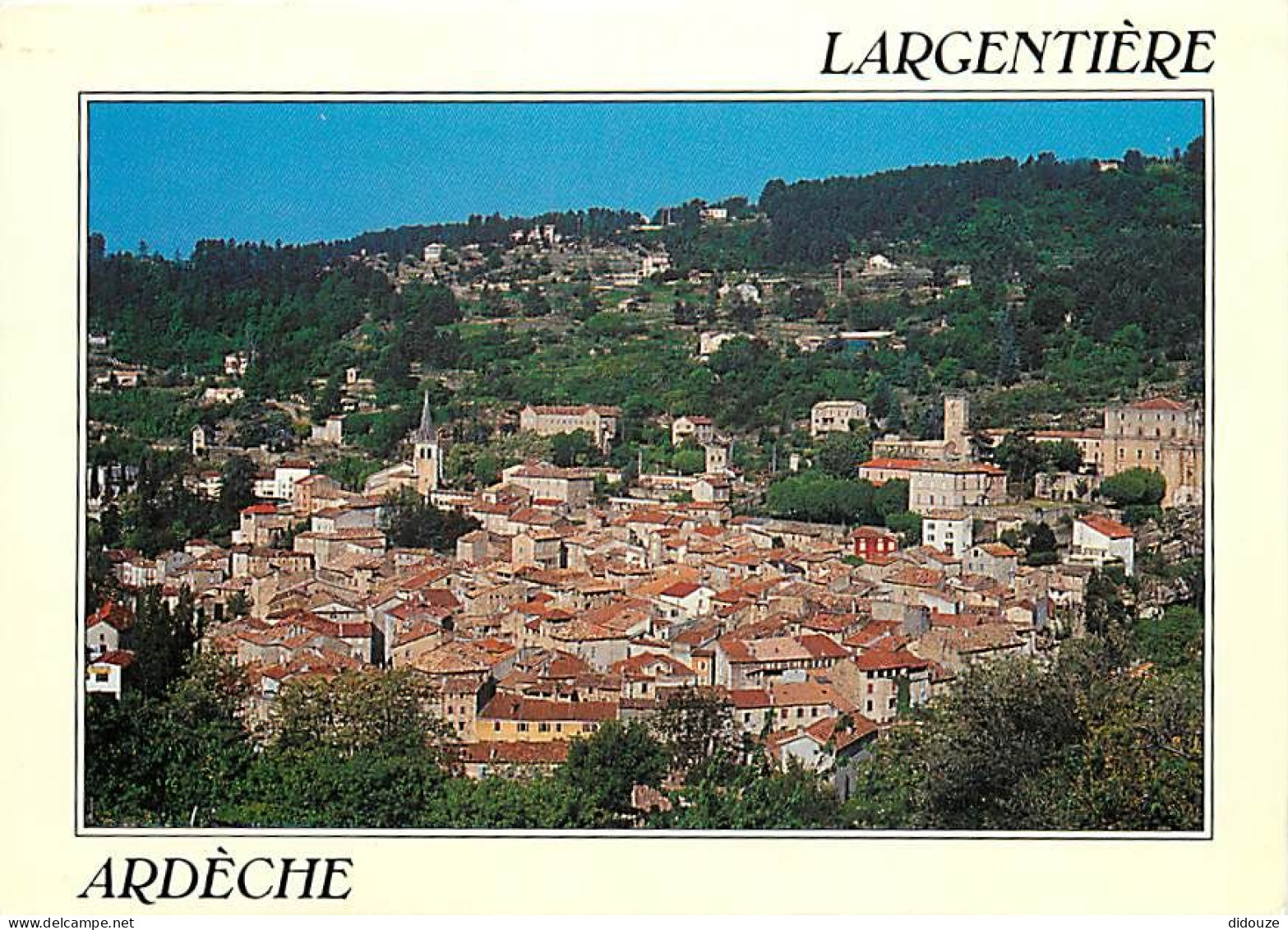 07 - Largentière - Vue Générale aérienne - CPM - Voir Scans Recto-Verso
