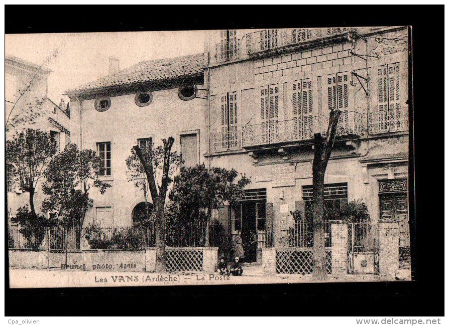 07 LES VANS Poste, animée, ed Brunel, 192?