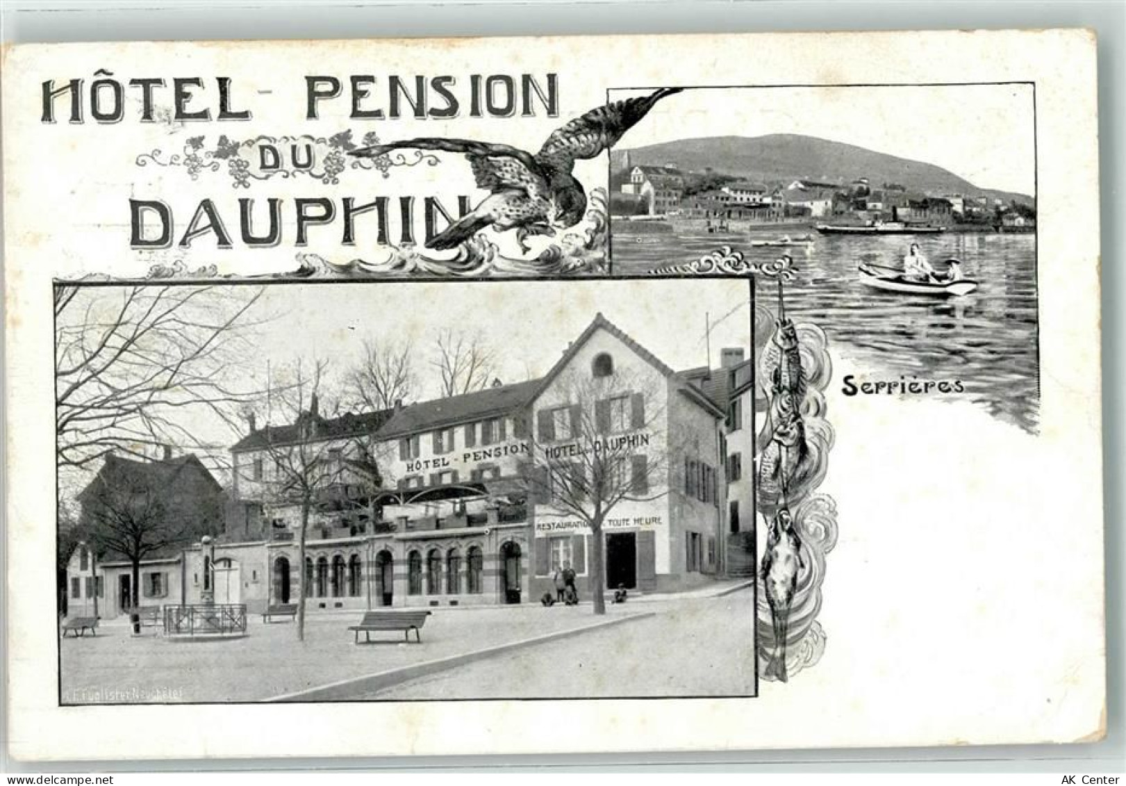 07340 Serrieres 1912 - Hotel Pension du Dauphin - 13623226