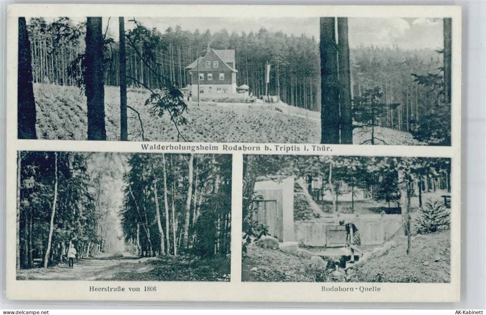 07819 O6712 Triptis - Walderholungsheim Rodaborn, Heerstraße von 1806, R... - 51144123