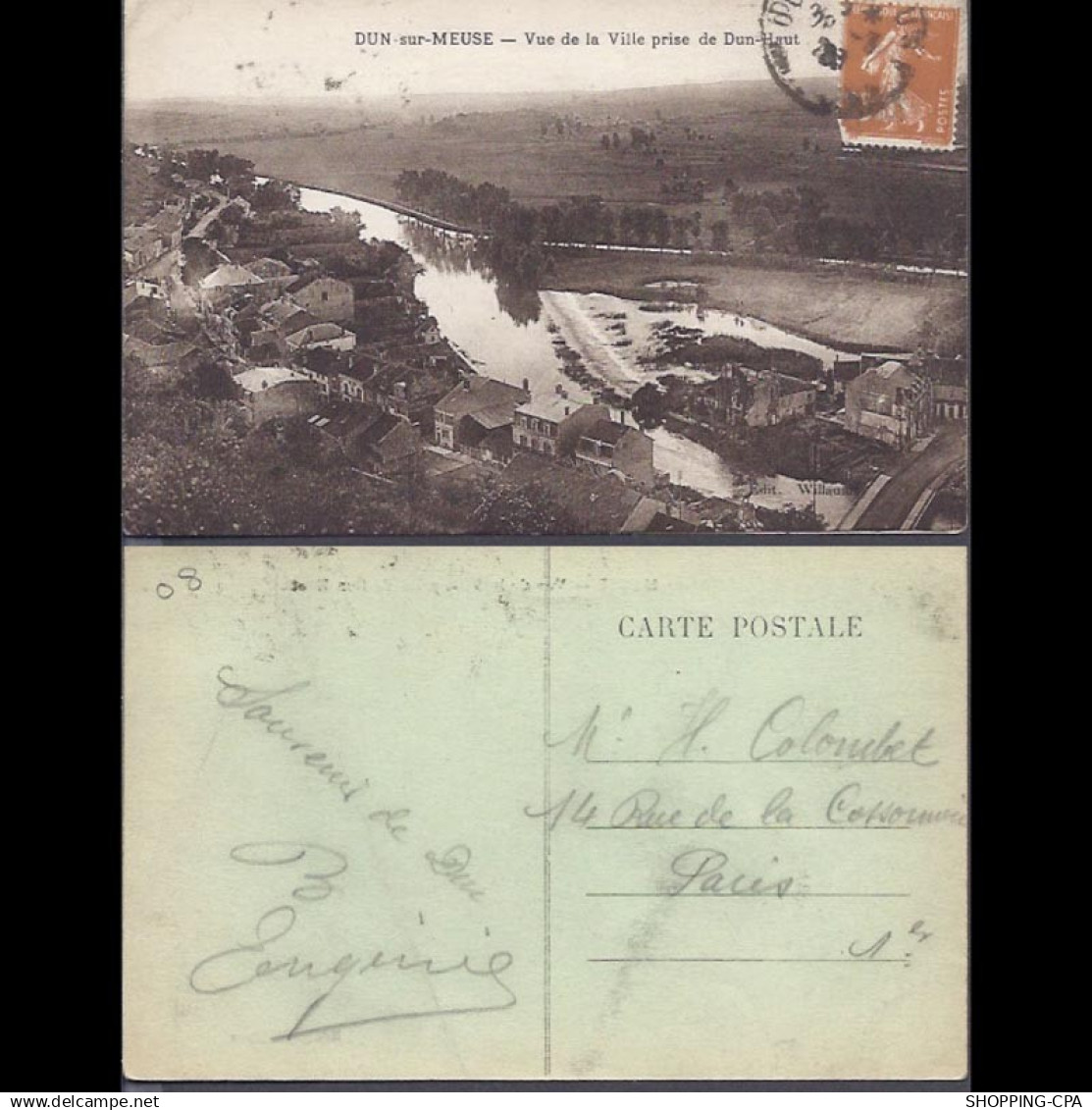 08 - Dun sur Meuse - Vue de la ville prise de Dun-Haut