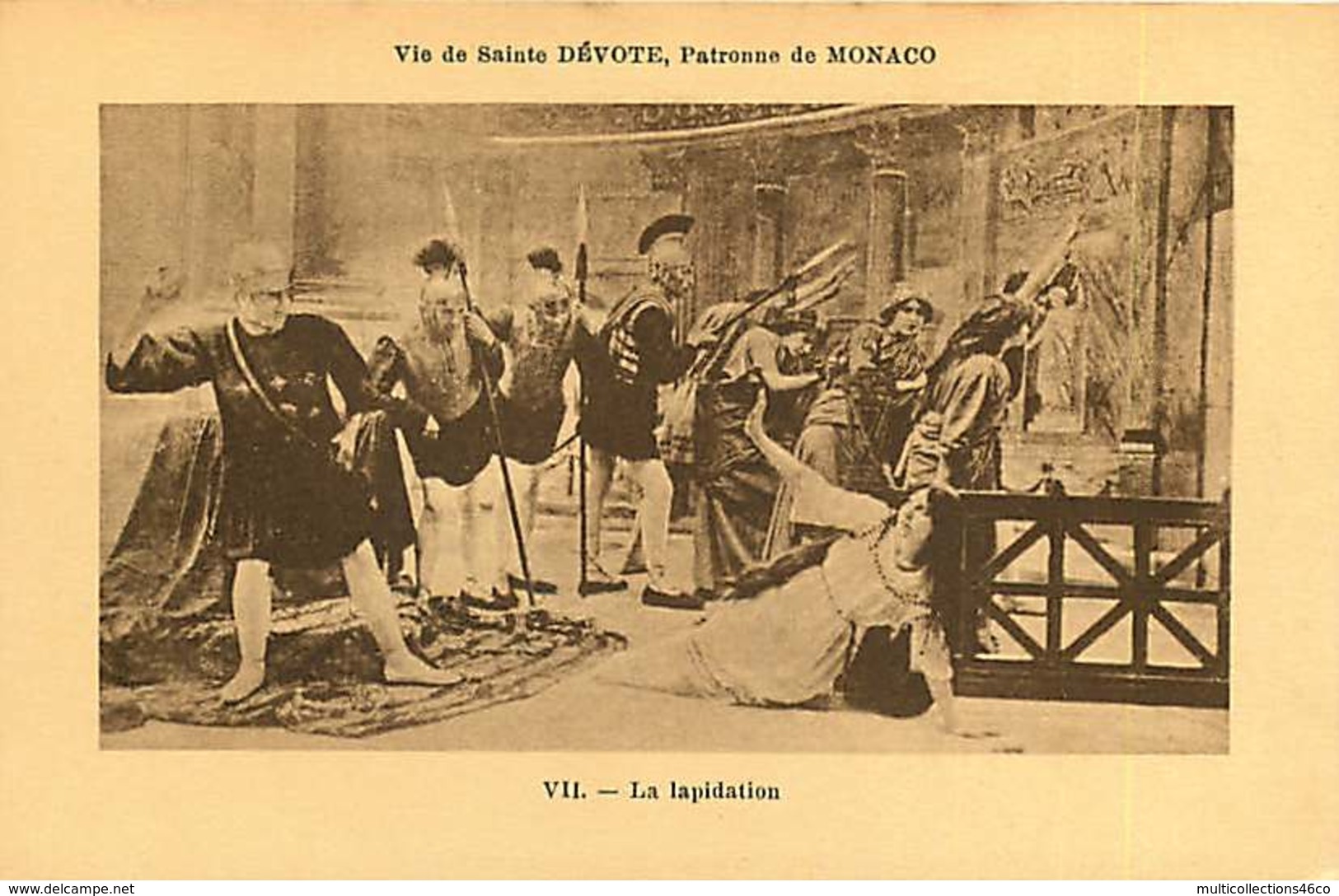 080320 - THEATRE ARTISTE - Vie de Sainte DEVOTE Patronne de MONACO la lapidation VII - ROMAIN