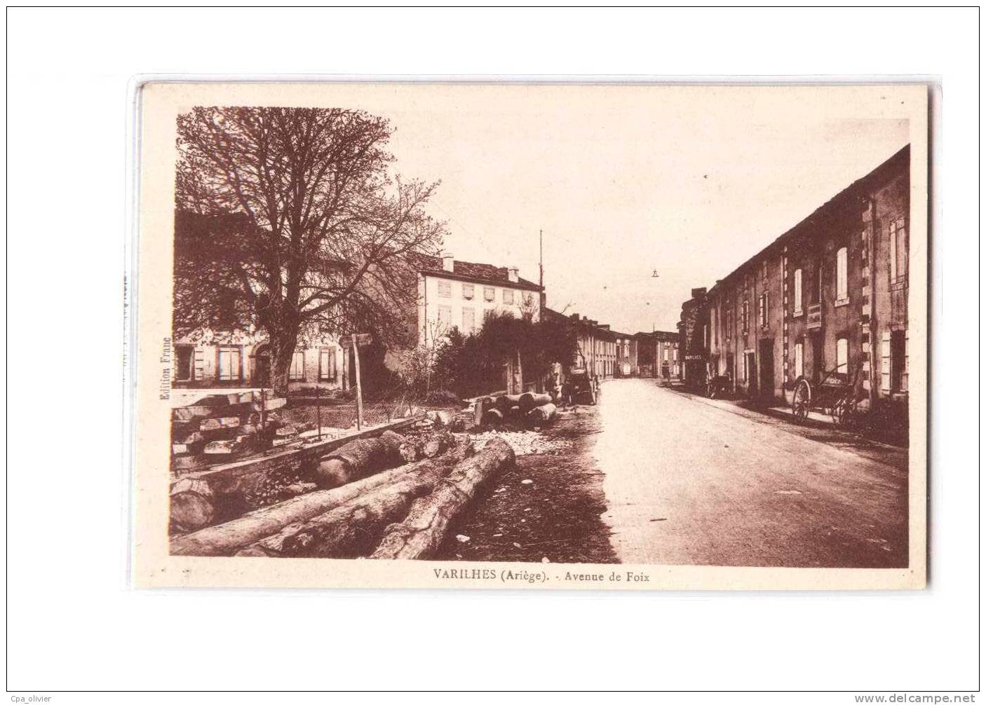 09 VARILHES Avenue de Foix, ed ERA Franc, 193?