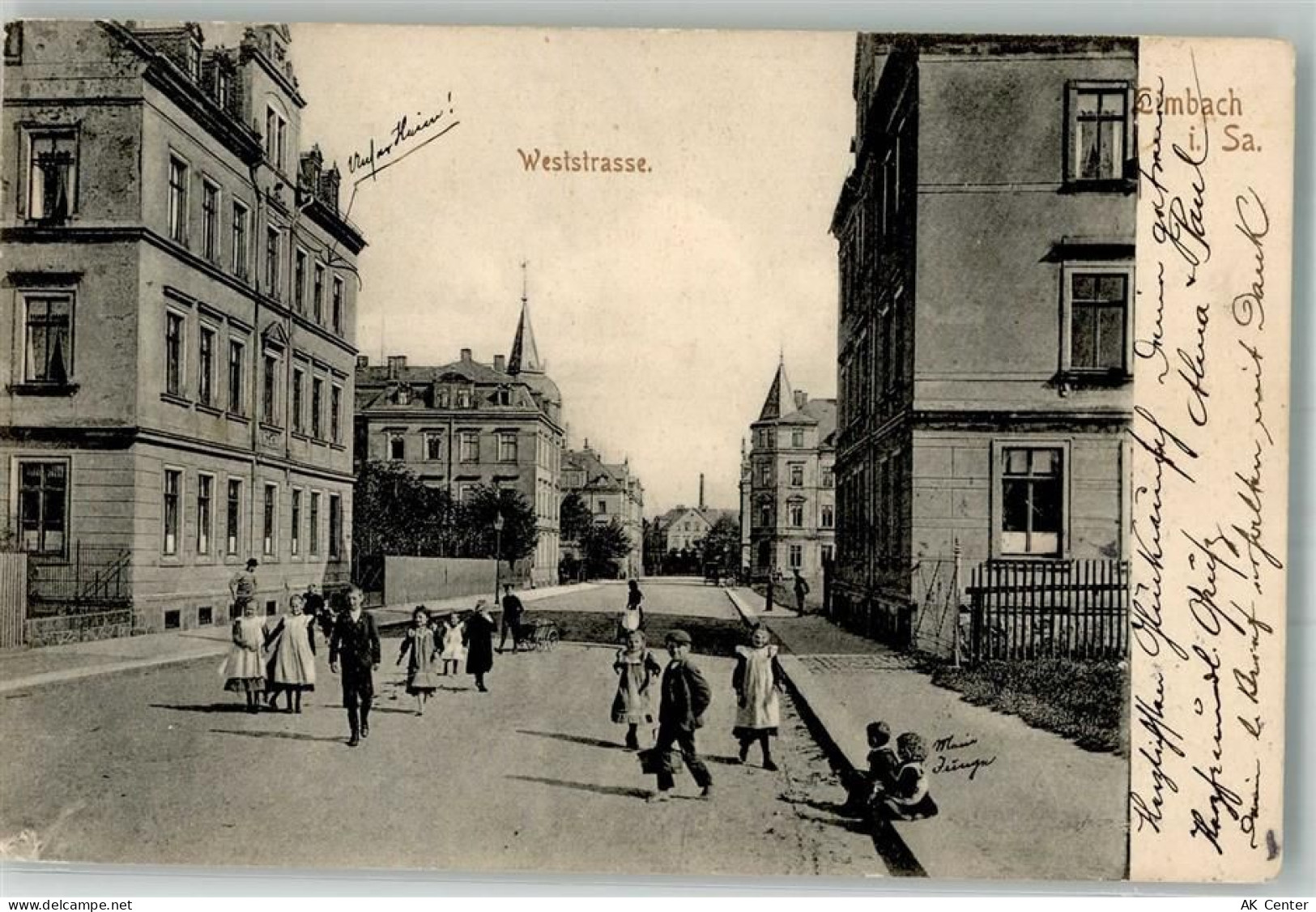 09212 O9102 Limbach-Oberfrohna 1904 - Weststraße Kinder - 13655161