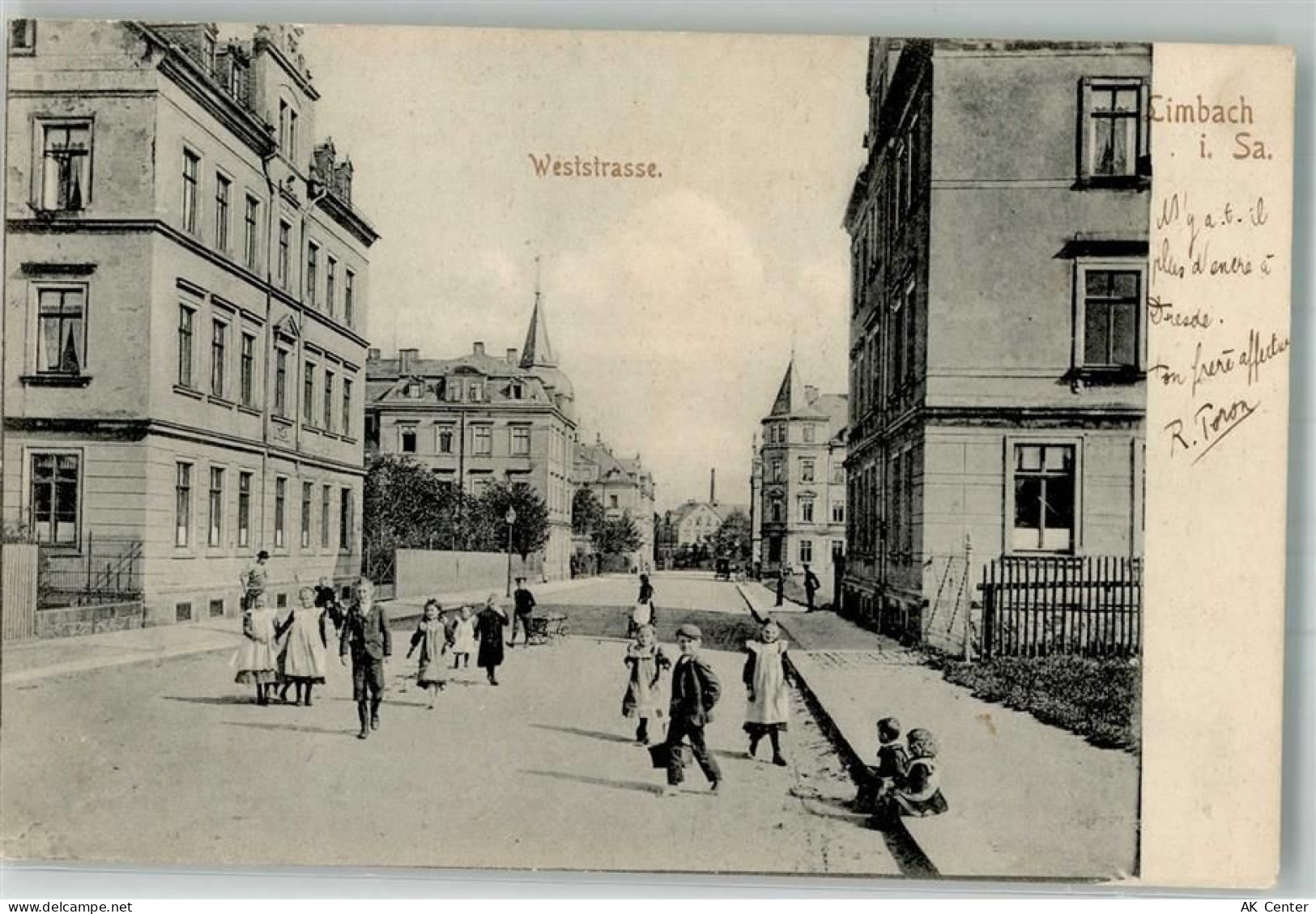 09212 O9102 Limbach-Oberfrohna 1904 - Weststraße Kinder - 13655650