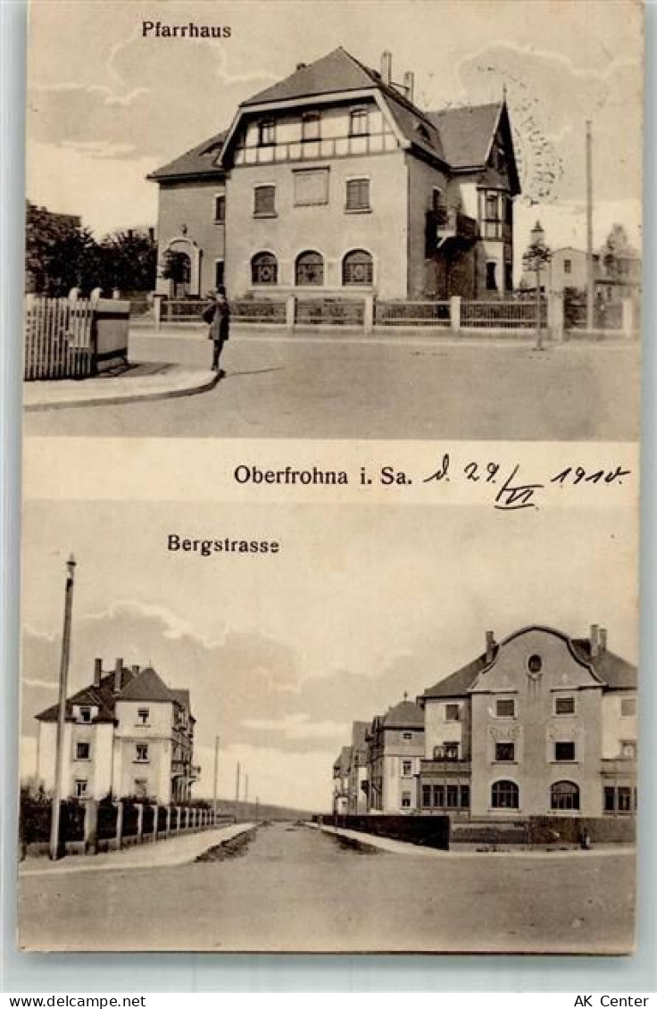 09212 O9102 Limbach-Oberfrohna 1910 - Pfarrhaus Bergstraße - 13654913