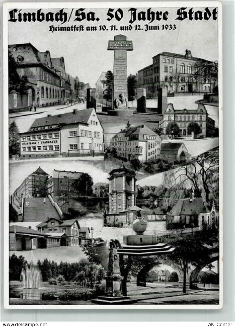 09212 O9102 Limbach-Oberfrohna Fotomontage AK Heimatfest Juni 1933 - 13618301