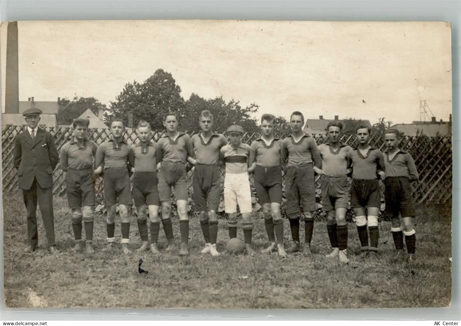 09212 O9102 Limbach-Oberfrohna Privatfoto AK Fußballmanschaft Gruppenauf... - 13662261