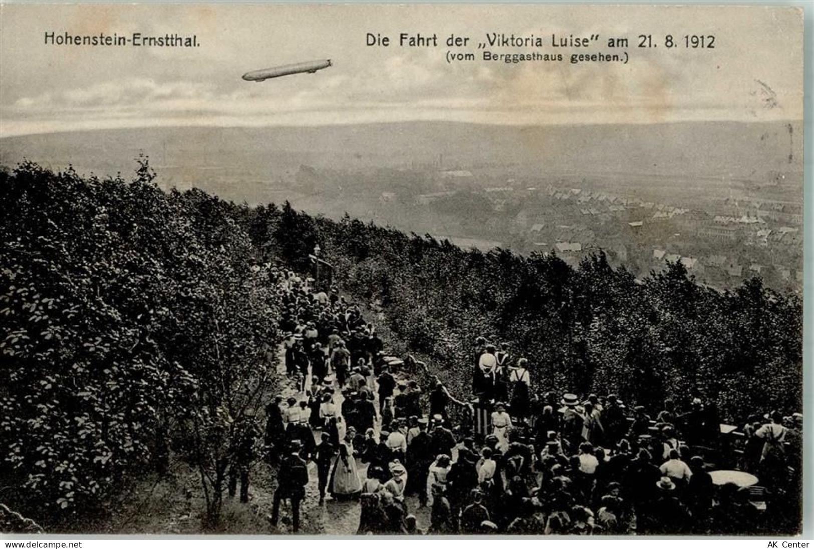 09337 O9270 Hohenstein-Ernstthal 1915 Foto AK Luftschiff Victoria Luise ... - 13665659