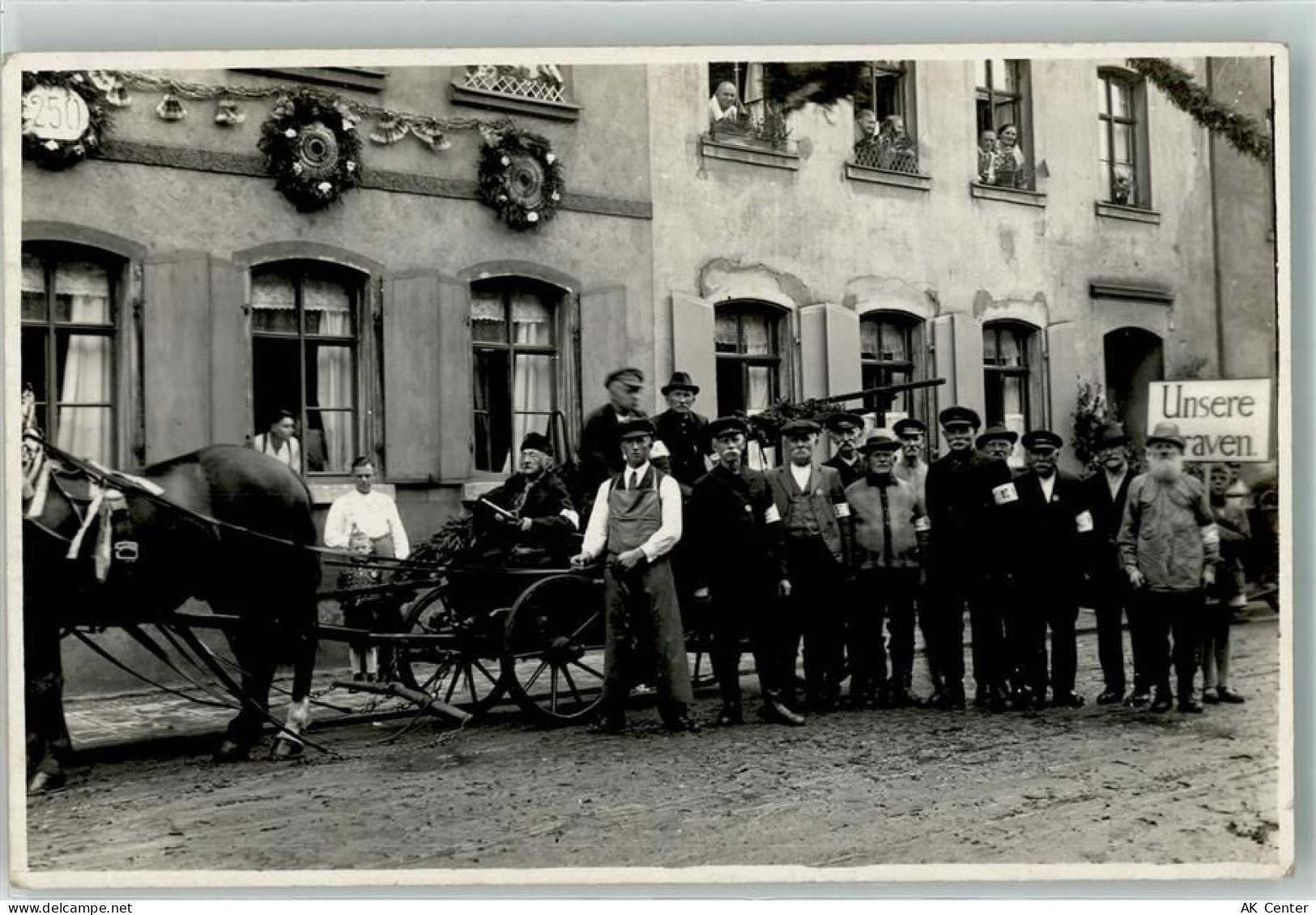 09337 O9270 Hohenstein-Ernstthal Privatfoto AK Unsere Braven Kutsche Ort... - 13619291