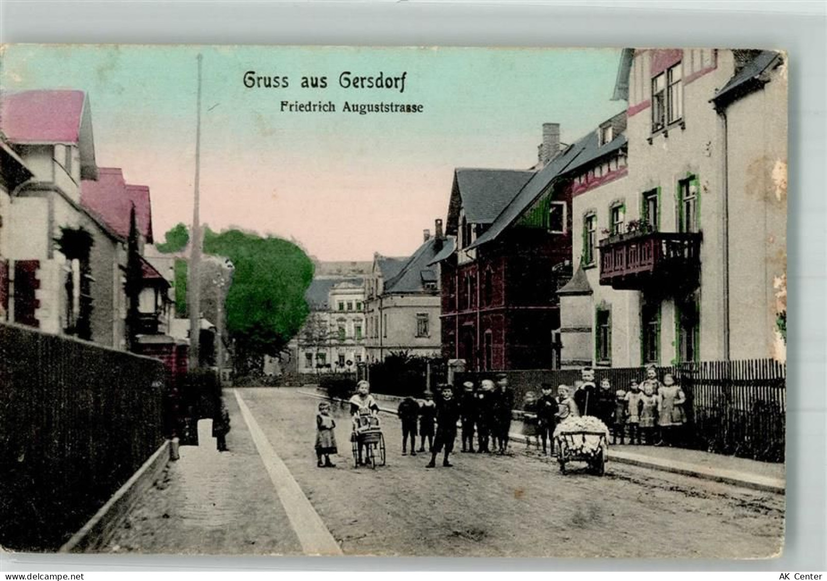 09355 O9272 Gersdorf b Hohenstein-Ernstthal - Friedrich Auguststraße Kin... - 13655039
