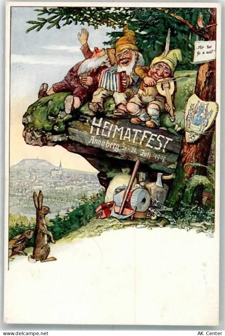 09456 O9300 Annaberg-Buchholz 1906 - Heimatfest 1906 Musizierende Zwerge... - 13642501