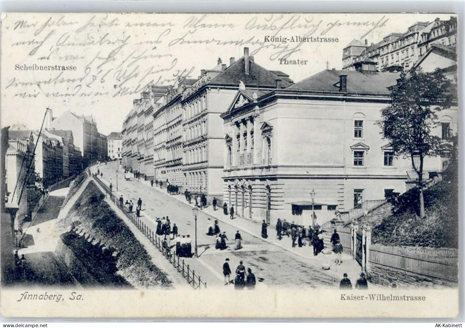 09456 O9300 Annaberg-Buchholz - 1909 Scheibnerstrasse Theater Kaiser Wil... - 51535153